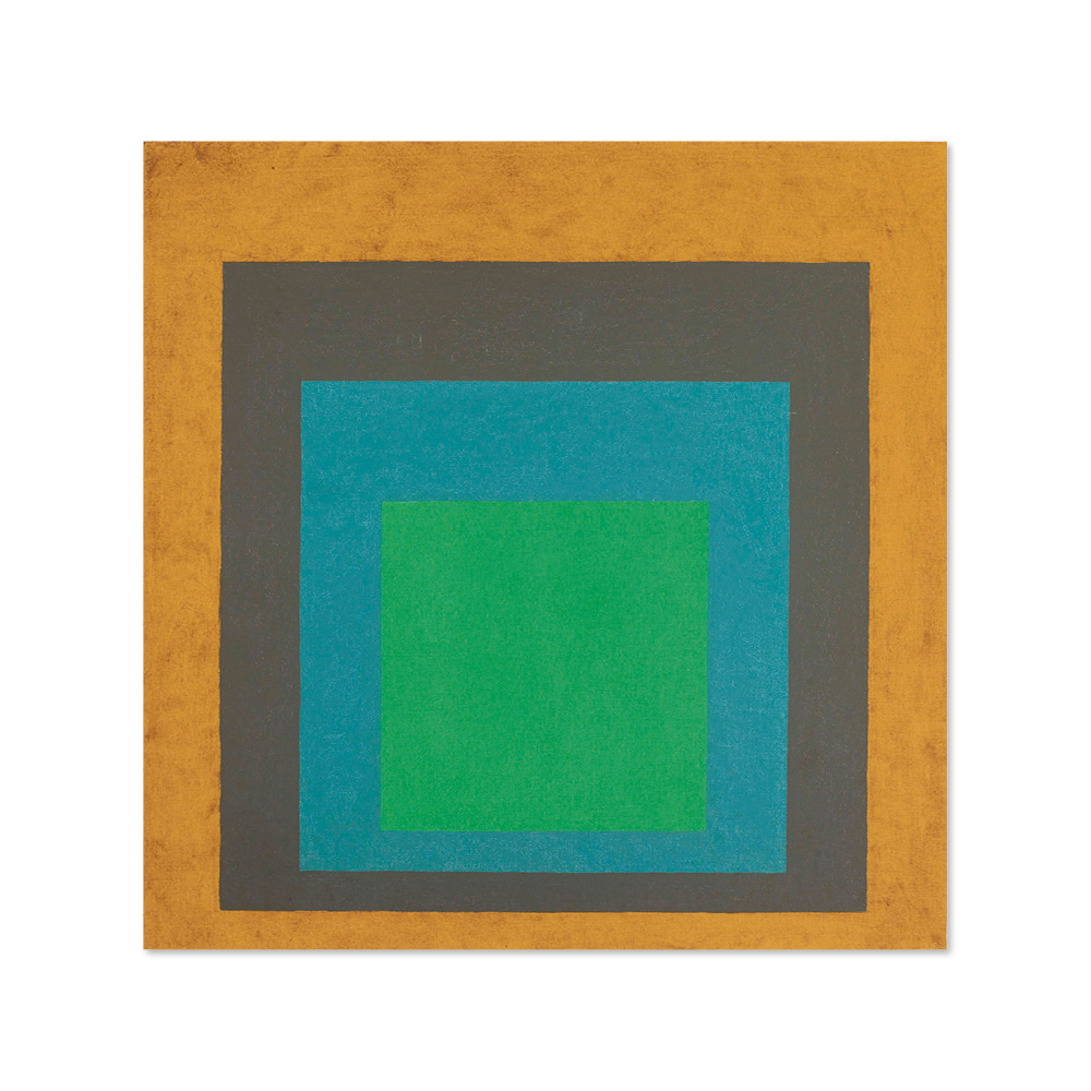 조셉 앨버스 JOSEF ALBERS 002 Homage to the Square- Last Year signed with the artist&#039;s monogram and dated &#039;A 64&#039;