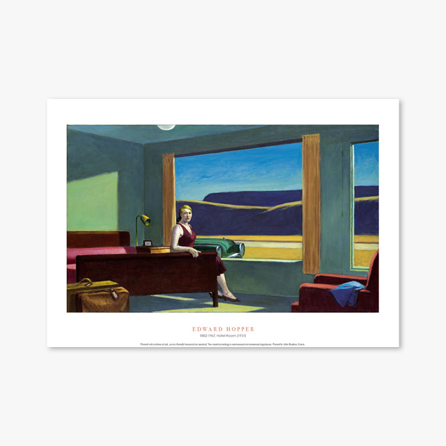 타임세일40%) [A4] 현대작가 포스터 027 Edward Hopper Hotel Room (1931) 에드워드 호퍼