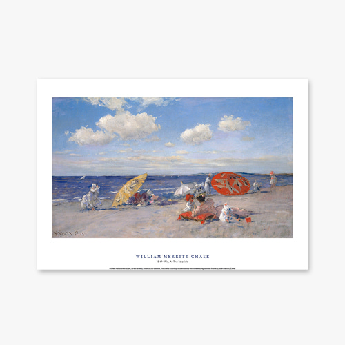 타임세일40%) [A3] 명화 포스터 003 William Merritt Chase At The Seaside 윌리엄 메리트 체이스