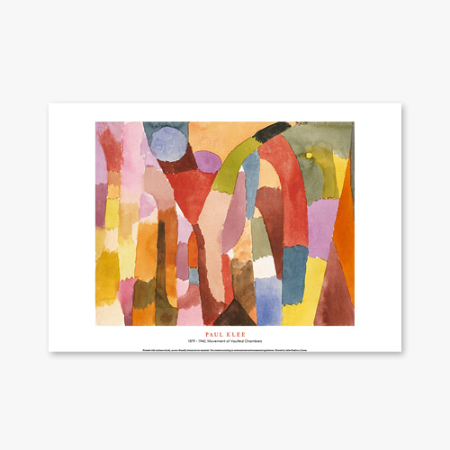 타임세일40%) [A3] 명화 포스터 016 Paul Klee Movement of Vaulted Chambers 파울 클레