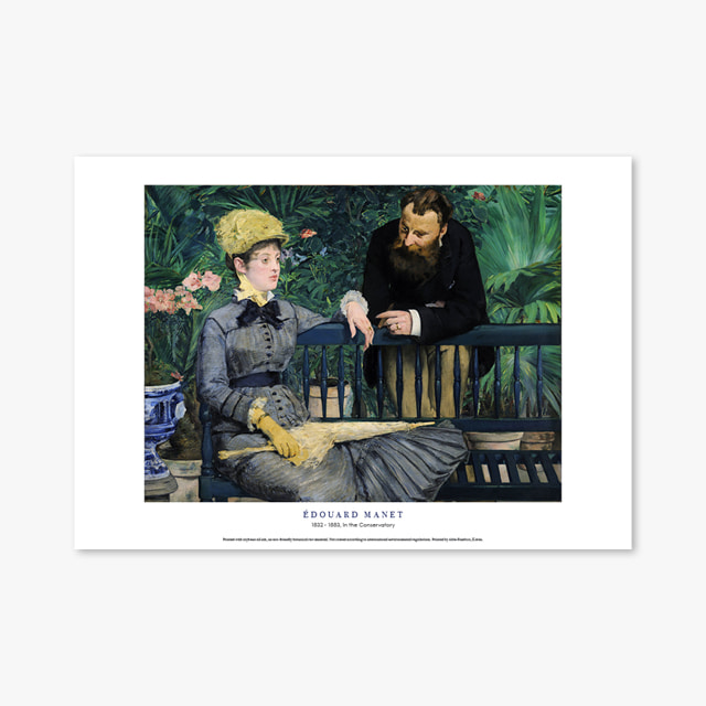타임세일40%) [A3] 명화 포스터 036 Edouard Manet In the Conservatory 에두아르 마네