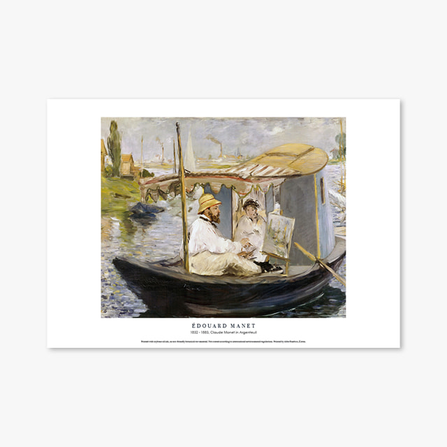 타임세일40%) [A3] 명화 포스터 035 Edouard Manet Claude Monet in Argenteuil 에두아르 마네
