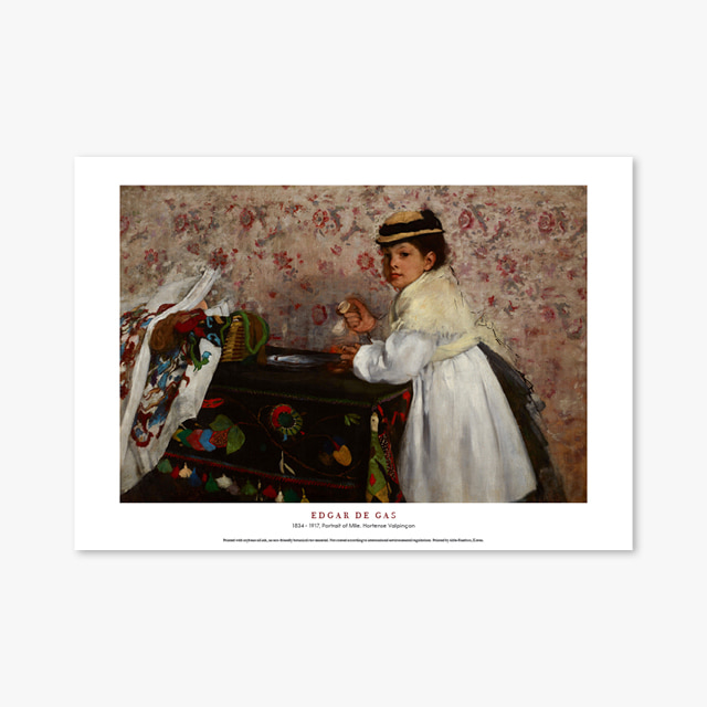 타임세일40%) [A3] 명화 포스터 088 Edgar De Gas Portrait of Mlle Hortense Valpincon 에드가 드가