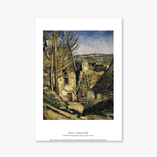 타임세일40%) [B4] 명화 포스터 004_Paul Cezanne_The Hanged Man&#039;s House, Auvers-sur-Oise_폴 세잔